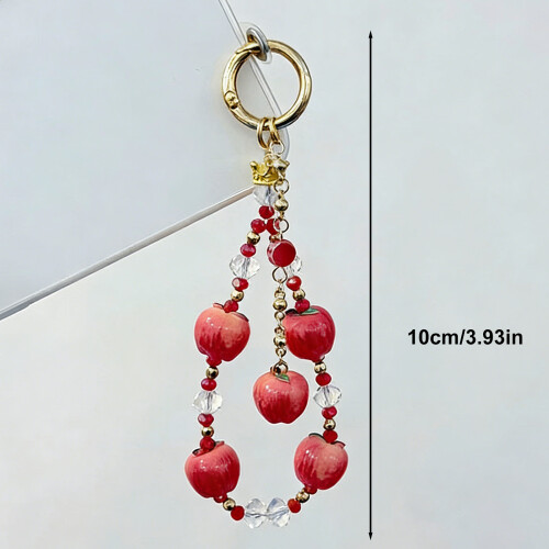 Lovely Plastic Fruit Themed Keyring Phone Accessory For Girls 2