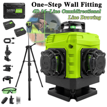 16-Line Laser Level, Auto-Leveling, Complete Set of Stand Accessories