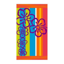 Beach Towel Printed Microfiber Beach Towel, Large Bath Towel 100 x 180 cm Line Flowers