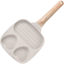 Frying pan - Aluminum - Crepe pan - Non-stick coating - Wooden handle - All hobs