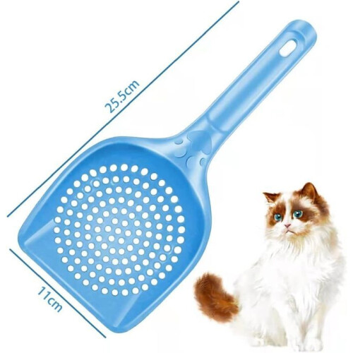 Litter Scoops - Unspecified - Set of 3 - Comfortable Rubber - Long Handle - ABS and PP Plastic 2