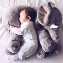 Grey Plush Elephant Pillow 60cm - Fashion - For Children Ages 3+