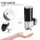 Wall Mounted Soap Dispenser  Bathroom Shower Kitchen  Black  ABS Plastic  500ml 4