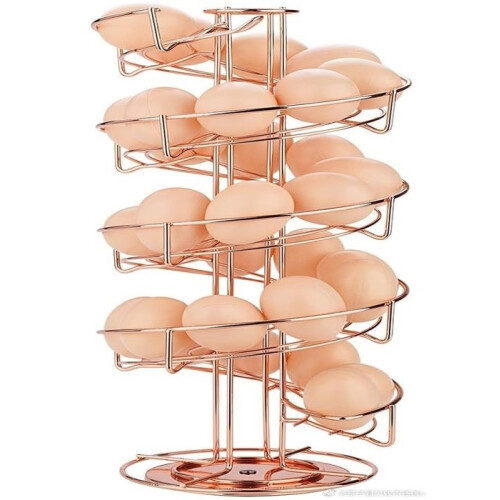 Egg Dispenser - Unspecified - Spiral - 360 degrees - Metal - Beige