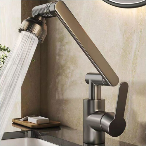 Kitchen Faucet - High - Flexible - Stainless Steel - Spray - 2 Modes