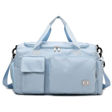 Travel Bag - Oxford Fabric - 33L - Waterproof - Separate Compartment - Light Blue