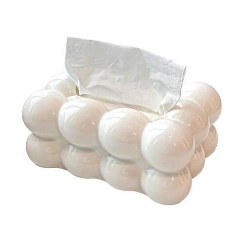 Tissue Box - Luxury - Large Capacity - Spring Design - Polypropylene - Office Decoration