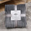 Blanket - Flannel - 180x200 cm - Microfiber - Striped texture - Grey 3