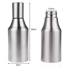Anti-drip Oil Bottle Stainless Steel Olive Vinegar Bottle Leak-proof Oil Cruet Lecythus Dust-proof Pourer Spout(1000ML)