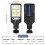 2PCS 600W LED Solar Floodlight Motion Sensor Security Wall Street Yard Outdoor Lamp 3