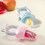 Samber Baby Silicone Fruit Feeding Ring Nibbler Pacifier - M - Pink + Blue 4