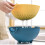 Colander,Colander Set with Container,Double Rotating Drainer and Basket,for Pasta,Vegetables,Fruits,etc 4