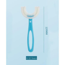 Kids Toothbrush, U-Shaped Children's Toothbrush, Silicone Bristles - 6 PCS (for 6-12 Years Old Kids)