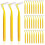 Interdental Brushes - Unspecified - Yellow - 30 Pieces - Long Handle - Dust Cap 2