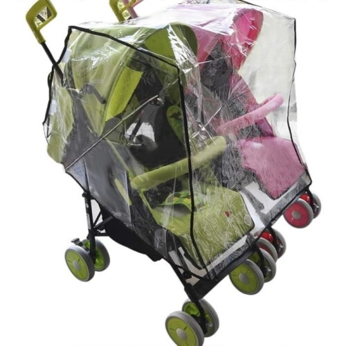 rain cover double stroller rain cover side by side stroller rain cover wind snow universal stroller cover 2