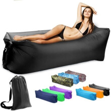 Inflatable Sofa - MeYuxg - Portable and Waterproof - Black - 190 x 70 cm