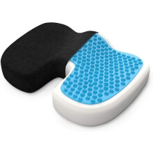 Coccyx Cushion Anti-bedsore Buttocks with Breathable Gel, Ergonomic Orthopedic Seat Cushion Memory Foam, Car