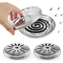 Pieces Mosquito Coil Holder, Outdoor Mosquito Coil Holder, Stainless Steel Mosquito Coil Box,yd