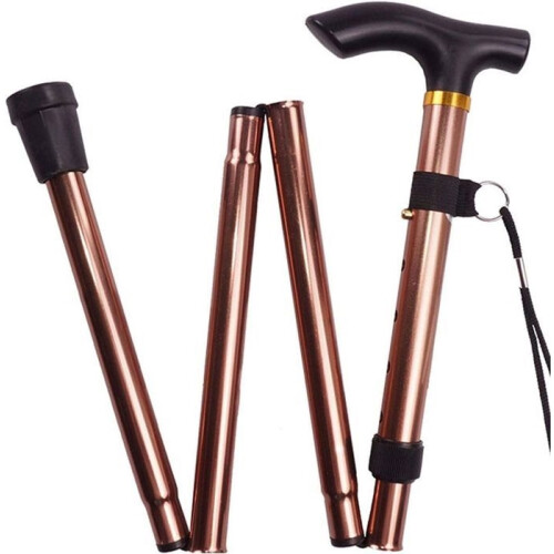 Walking Stick - Unisex - Foldable - Lightweight - Adjustable - Red 2