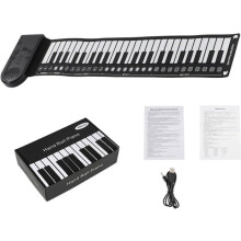 49 Keys Portable Electronic Piano Foldable Soft Silicone Easy to Carry