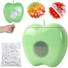 200 Pieces Reusable Food Wraps with Plastic Film Storage Box, Fresh-keeping Bags, Organizer