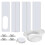 Adjustable Window Slider Kit for Portable Air Conditioner - Air Conditioner Windshield - 1/2 Pcs - White 1