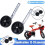 12-20" Bike Training Stabilizer Wheels Universal Adjustable Bicycle Stabilizer for Kids -YES 1