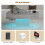 Grey Led Coffee Table with 2 Storage Drawers 5