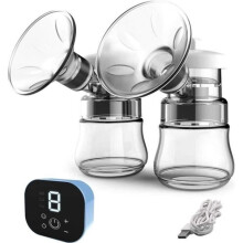 Double Electric Breast Pump Intelligent Automatic Feeding Milk Extractor