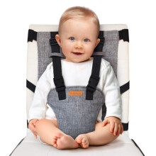 Booster Seat for Children and Babies - Baby Table Seat - Grey - Unisex - Booster Seat - Up to 15 kg