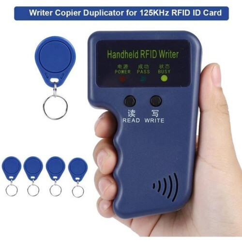 Portable Handheld Writer Copier Duplicator for 125KHz RFID ID Card with 5 Tags -NIM 1