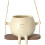 Flower Pot - Swing Face - White - Round - Plastic - For Indoor Plants 2