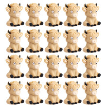 Cow Theme Silicone Beads For Parent Kid Craft-light yellow 1