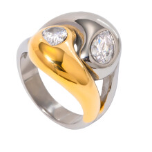 Practical Opening Rings Geometric Rings Flower Shape-C