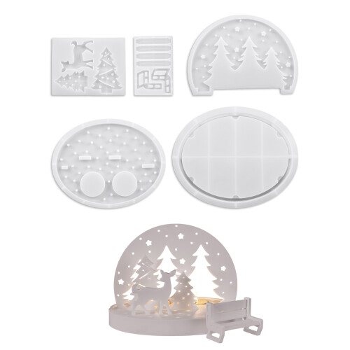 Creative Round Silicone Molds For Epoxy Resin Casting And DIY