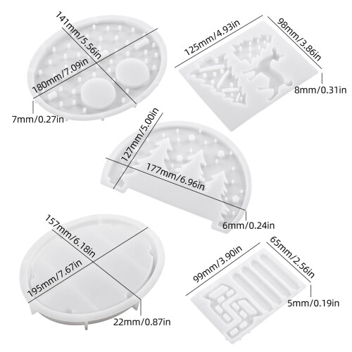 Creative Round Silicone Molds For Epoxy Resin Casting And DIY 2