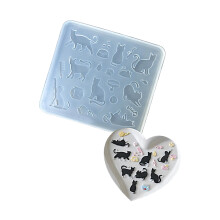 Food Grade Silicone Cats Shape Baking Mould For Chocolate Ice