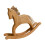 Statue de cheval à bascule en bois de ferme, décoration unique-L 1