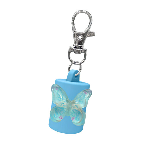 Porte-clés unique à double usage combinant un étui pour-Bleu