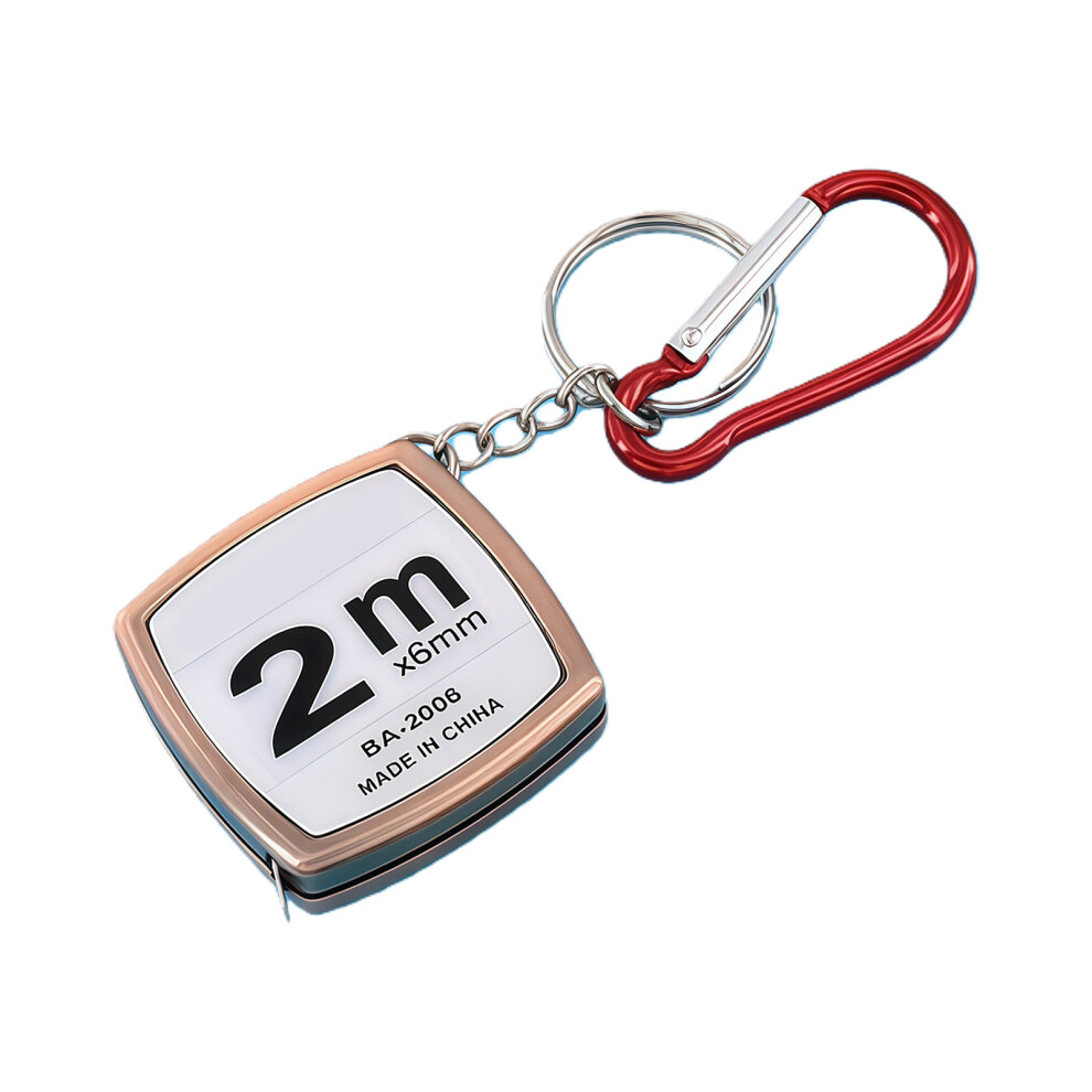 Pocket Sized 2 Meter Retractable Key Tape Measure Strong-Bronze 7754003838148