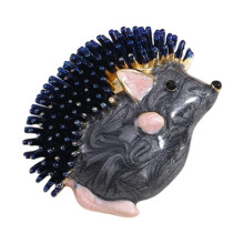 Handgemaakte kleine egelbroche, lichtgewicht legering-Blauw