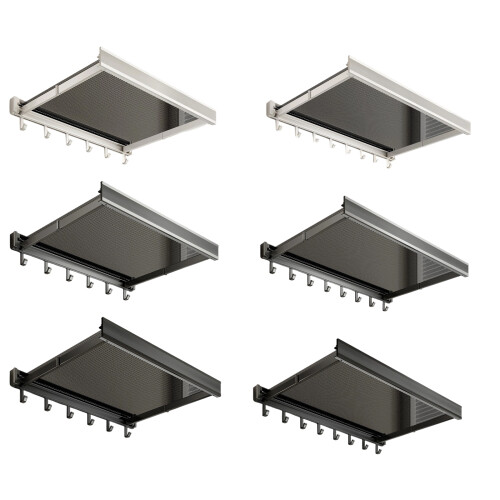 Rustproof Aluminum Alloy Wall Mounted Laundry Organizers-g 6 2