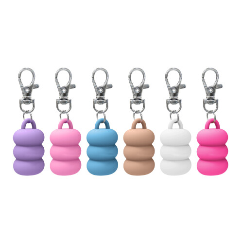 Porte-clés avec capuchon de brillant à lèvres,-Rose rouge 1