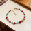Collier de perles pendentif en forme de fruit végétal en-fraise 5
