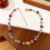 Collier de perles pendentif en forme de fruit végétal en-fraise 7