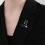 Lovely Multi Colored Bows Tie Brooch Pin For-black and black 7