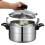 Silver Aluminum Pressure Cooker Double Handle Small Cooking Pot 1