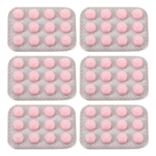 6Pièces Accessoires Pilules Miniatures Roses Pour Décor Maison