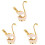 3Ensembles Range Motif Cygne Luxe Pour Cuisine Salon 2