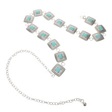 Ceinture De Turquoise Vintage Métal Boho Pour Femme Chic